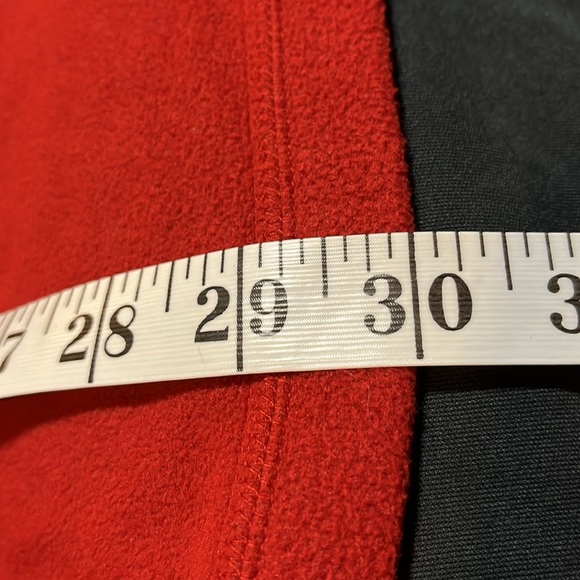 EXC The North Face Micro Fleece Zip Neck Pullover Top Men’s XL Burnt Red - Picture 16 of 17